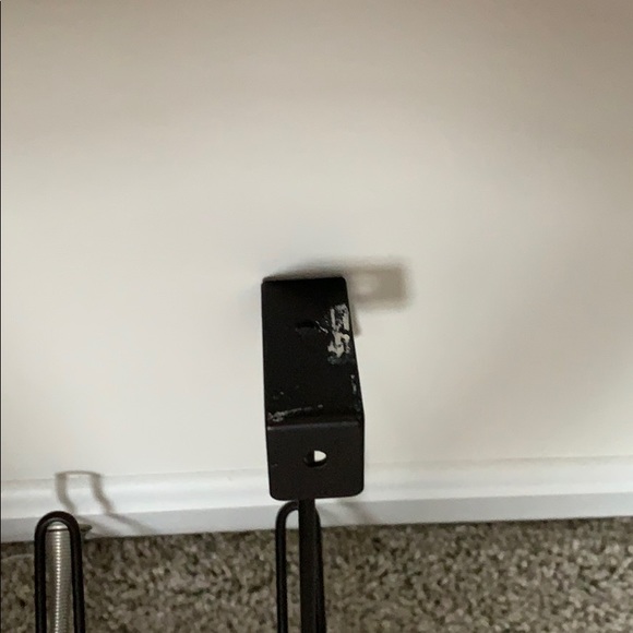 6 Hook Metal Over The Door Coat Hanger Black - Picture 7 of 8